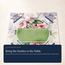 Berry Meadow American Mah Jongg mat — closing brand image