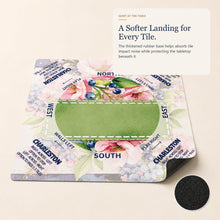 Berry Meadow American Mah Jongg mat — cushioned rubber base