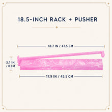 Blush Rose American Mah Jongg rack and pusher set — dimensions