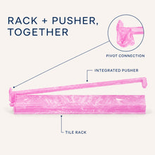 Blush Rose American Mah Jongg rack and pusher set — integrated rack and pusher