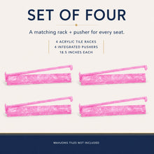 Blush Rose American Mah Jongg rack and pusher set — set summary