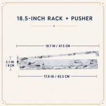 Crystal Smoke American Mah Jongg rack and pusher set — dimensions
