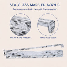 Crystal Smoke American Mah Jongg rack and pusher set — acrylic material detail