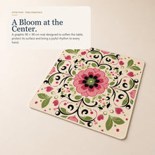 Folk Bloom American Mah Jongg mat — editorial hero