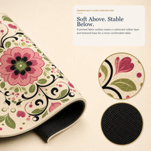 Folk Bloom American Mah Jongg mat — layer construction
