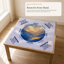 Gilded Mountain American Mah Jongg mat — game-night lifestyle