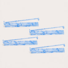 Glacier Blue American Mah Jongg rack and pusher set — four-piece set