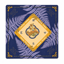 Navy Fern American Mah Jongg Mat