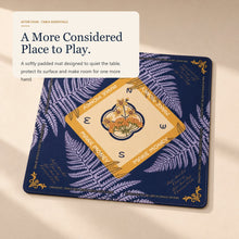 Navy Fern American Mah Jongg mat — editorial hero