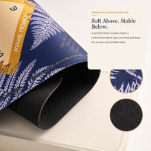 Navy Fern American Mah Jongg mat — layer construction