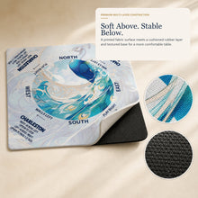 Peacock Tide American Mah Jongg mat — layer construction