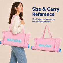 Soft Pink canvas American Mah Jongg carrying bag — carry reference