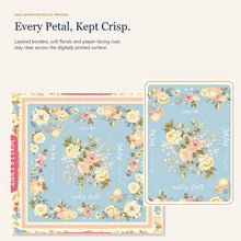 Powder Blue Rose American Mah Jongg mat — print detail
