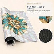 Sea Glass Lotus American Mah Jongg mat — layer construction