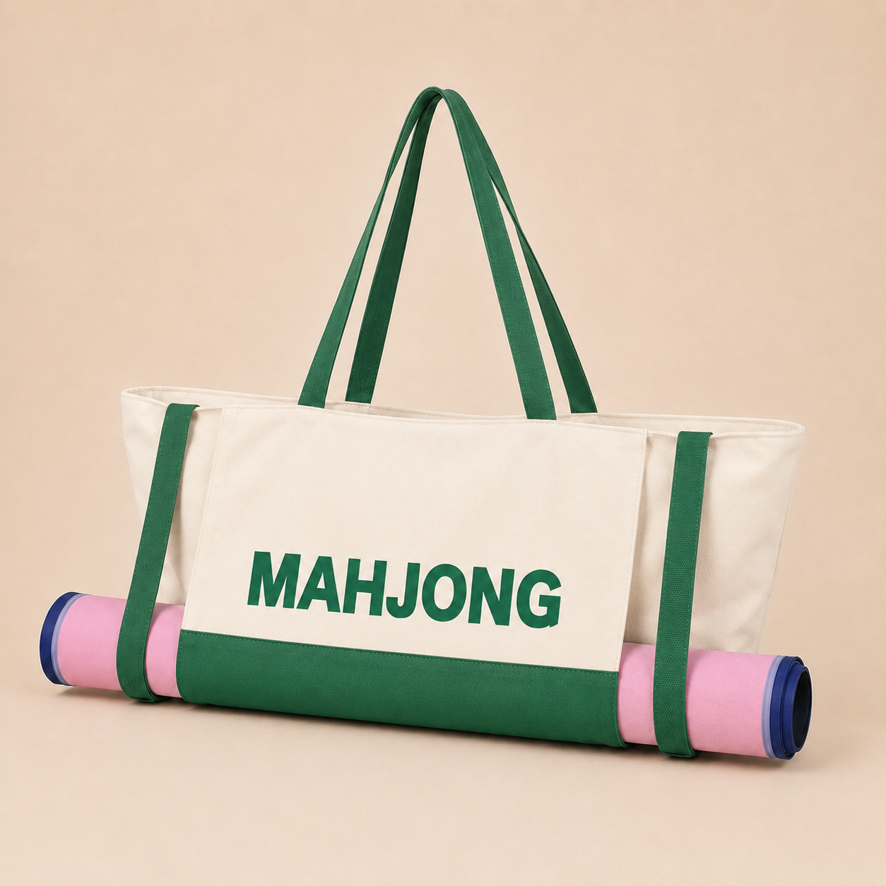 Green & Ivory Carrying Bag