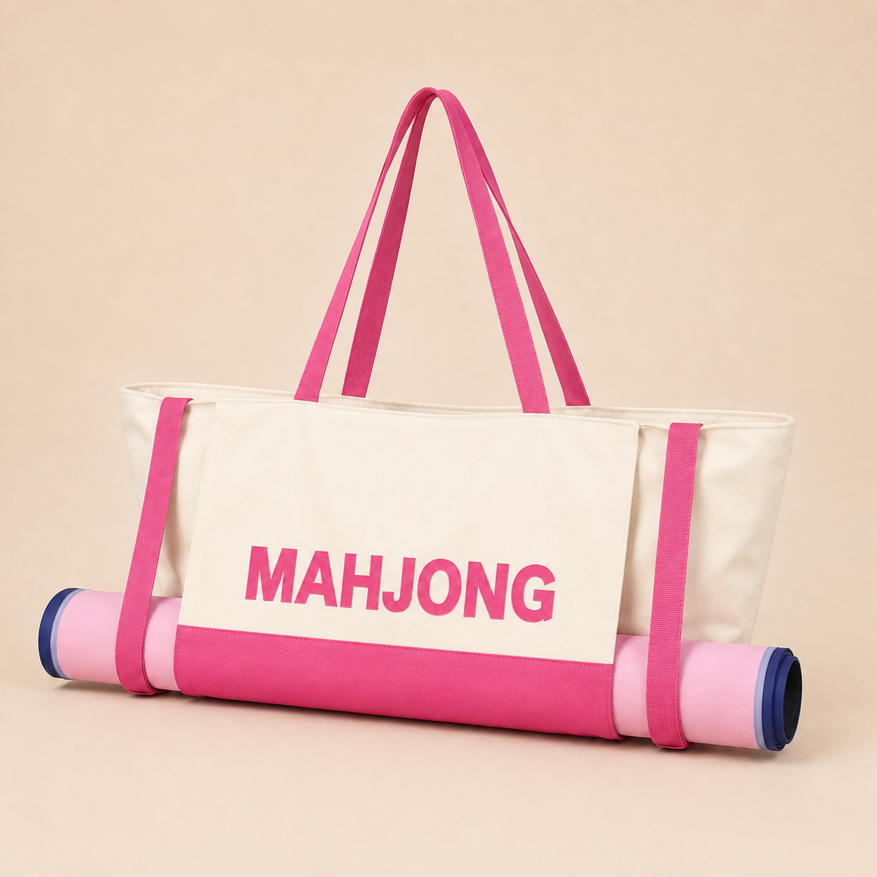 Pink & Ivory Carrying Bag